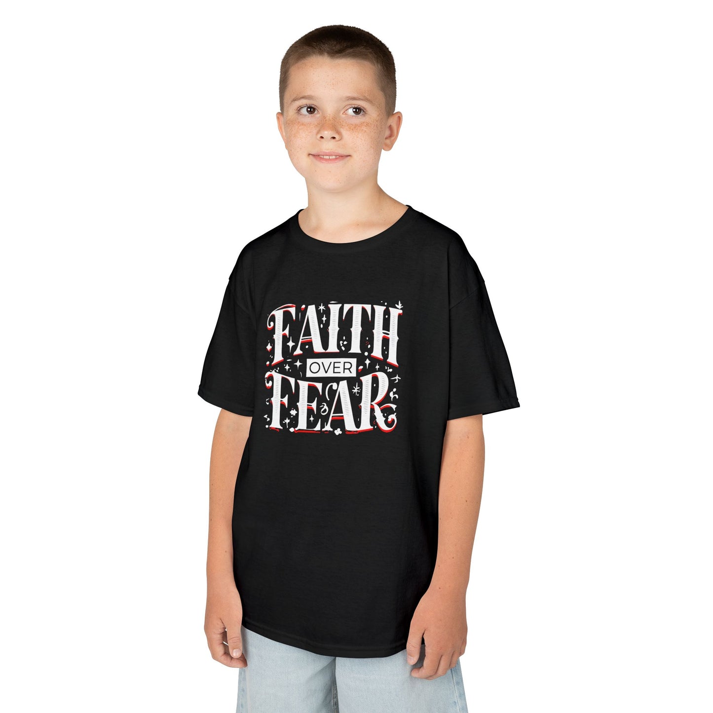 Girl's / Boys / Unisex "Faith Over Fear" Kids Tee