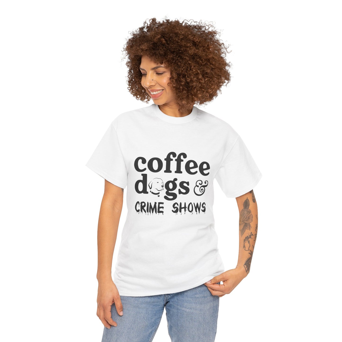 Women's "Coffee, Dogs and Crime Shows" Tee