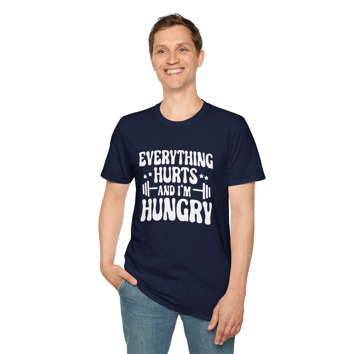 Women's / Men's / Unisex "Everything Hurts" Motivational Fitness Tee