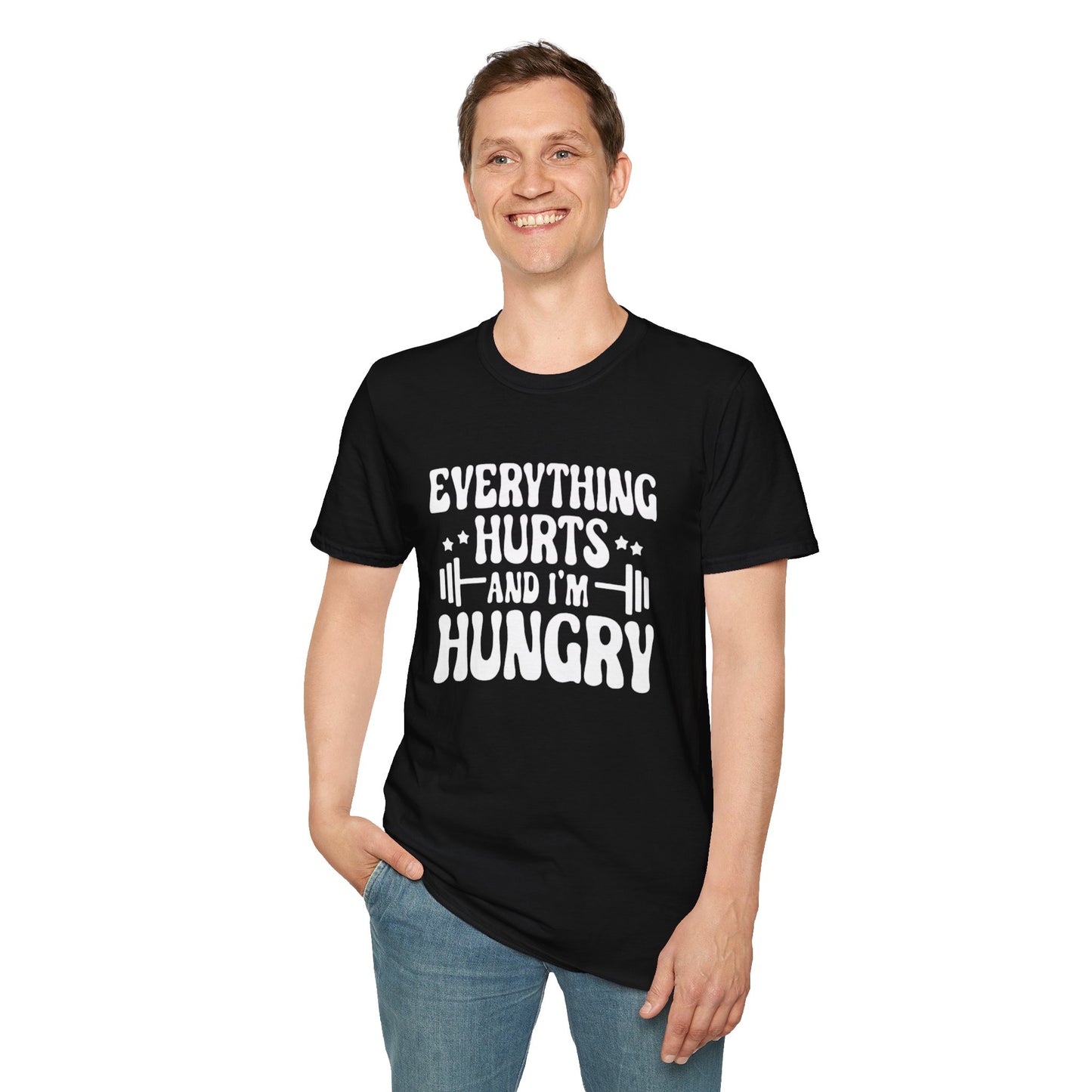 Women's / Men's / Unisex "Everything Hurts" Motivational Fitness Tee