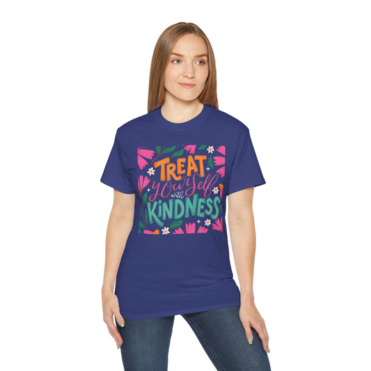 Women's "Treat Yourself Kindness" Inspirational Tee