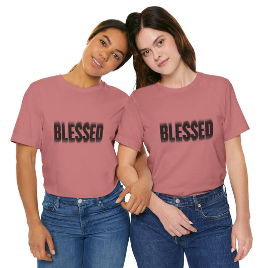 Womens' / Men's / Unisex "Blessed" Jersey Short Sleeve Tee
