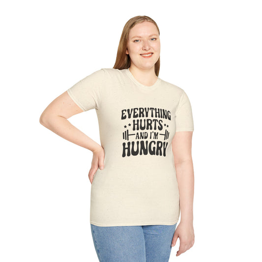 Women's / Men's / Unisex "Everything Hurts" Motivational Fitness Tee