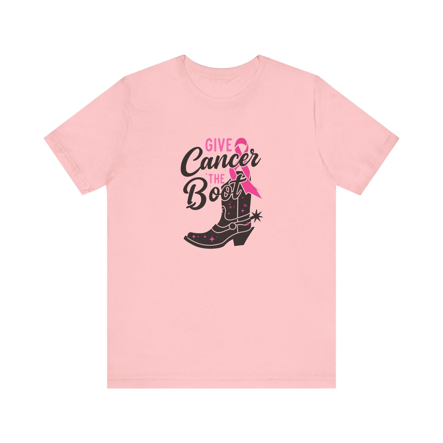 Women's "Give Cancer the Boot" Breast Cancer Awareness Tee