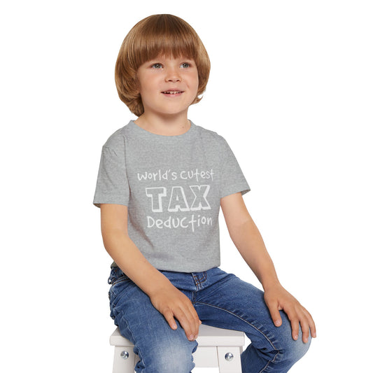 Toddler Tee "World's Cutest Tax Deduction"