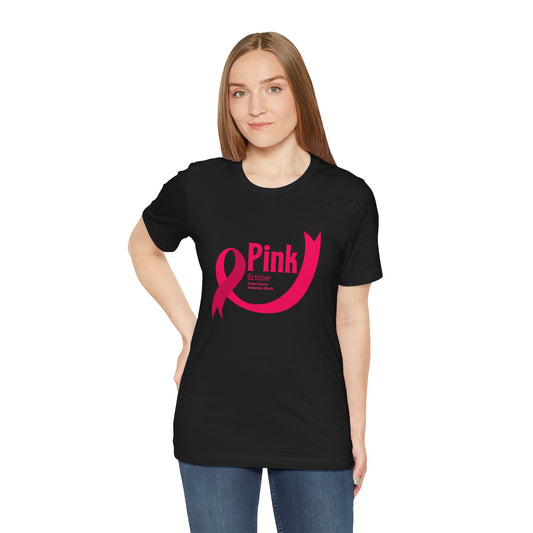 Women's Breast Cancer Awareness - Pink Ribbon Tee