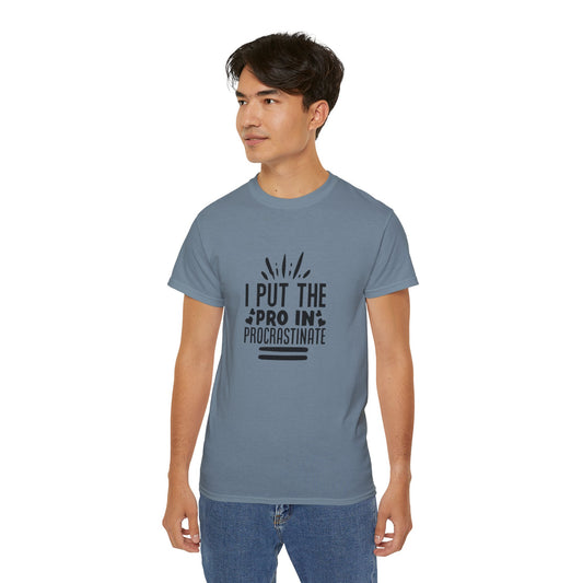 Funny Procrastination Tee, Unisex T-Shirt, Casual Wear, Gift for Students, Humor Shirt, Birthday Present, Relaxed Fit