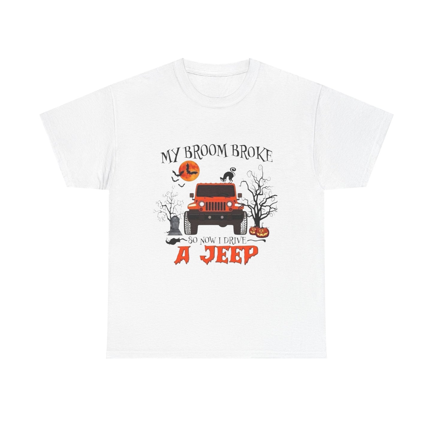 Women's "My Broom Broke" Halloween Tee