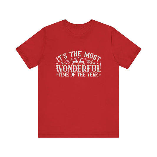 Unisex Festive "Most Wonderful Time Of the Year" Holiday Tee