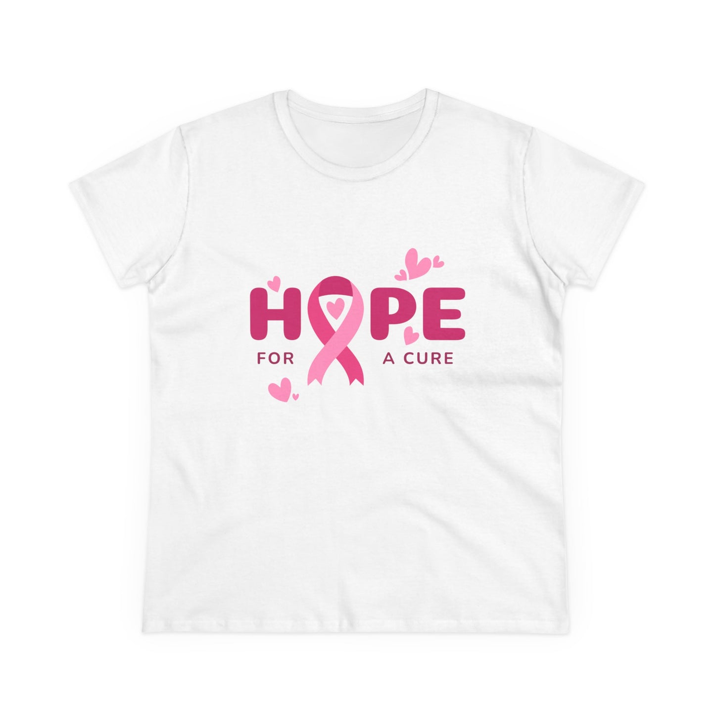 Women's "Hope For A Cure" Breast Cancer Awareness Shirt