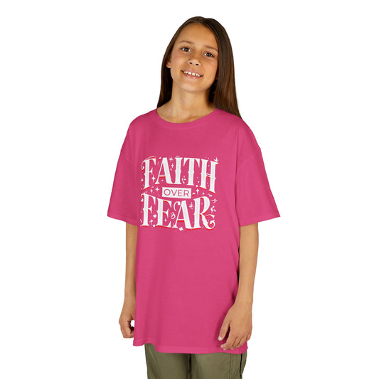 Girl's / Boys / Unisex "Faith Over Fear" Kids Tee