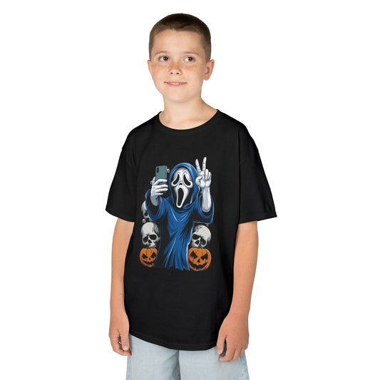 Boy's / Girl's / Youth Halloween "Ghost Mask Selfie" Tee
