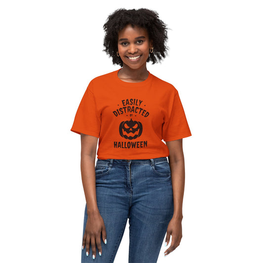 "Easily Distracted By Halloween" Unisex Halloween Tee