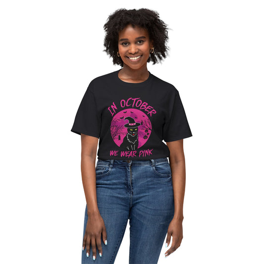 Breast Cancer Awareness Halloween "Cat" Tee