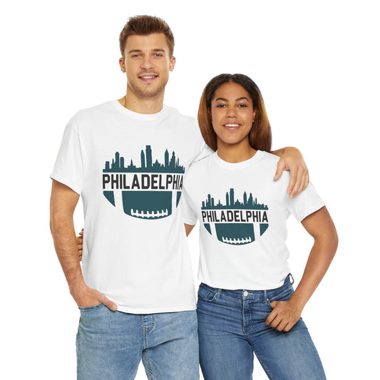 Men's / Women's / Unisex "Philadelphia Skyline" Heavy Cotton Tee