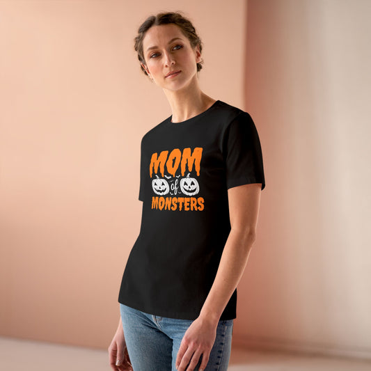 Women's "Mom of Monsters" Halloween Tee