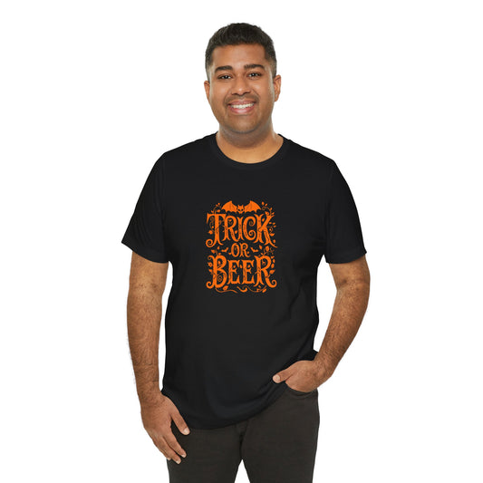 Women's / Men's / Unisex Halloween "Trick or Beer" Tee