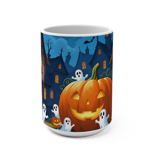 Halloween Pumpkin Ghost Mug (15oz)