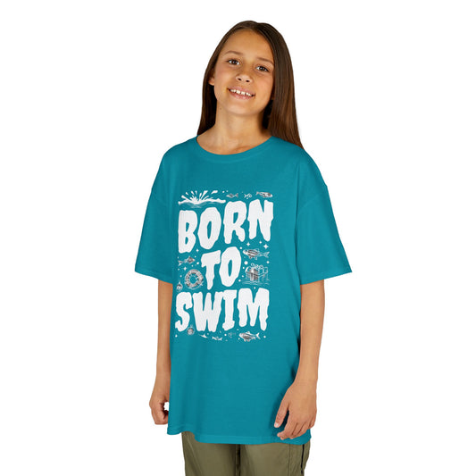 Girl's / Boy's / Unisex "Born to Swim" Tee