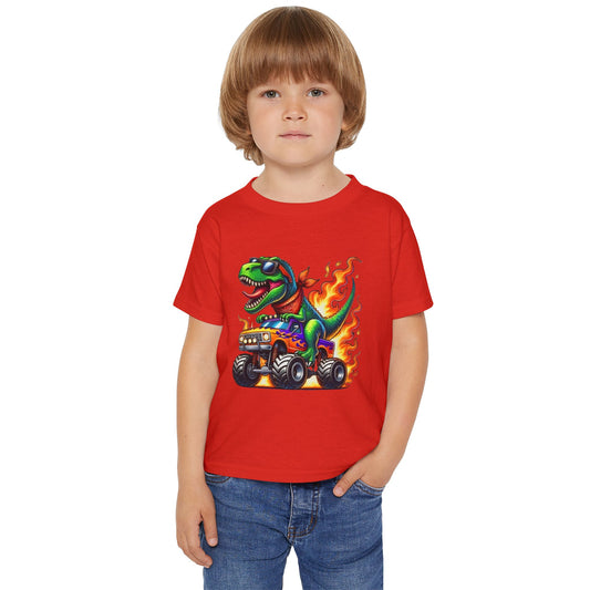 Boy's "Dino Monster Truck" Toddler T-Shirt