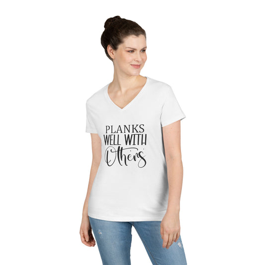 Women's "Planks Well With Others" Fitness Tee