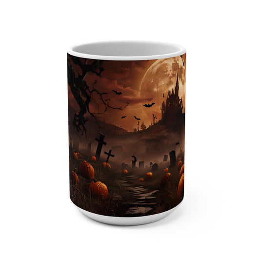 Halloween Pumpkin Scene Mug (15oz)