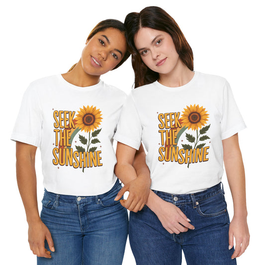 Women's "Seek The Sunshine" Sunflower Tee