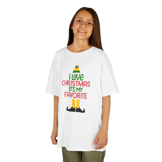 Girl's / Boy's / Youth "I Love Christmas It's My Favorite" Holiday Tee