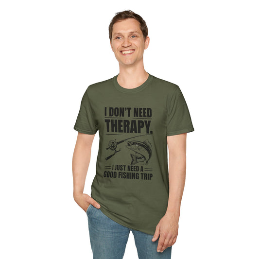 Fishing Therapy Graphic Tee