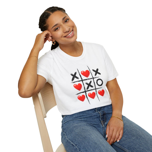 Women's Romantic "Tic Tac Toe" Tee