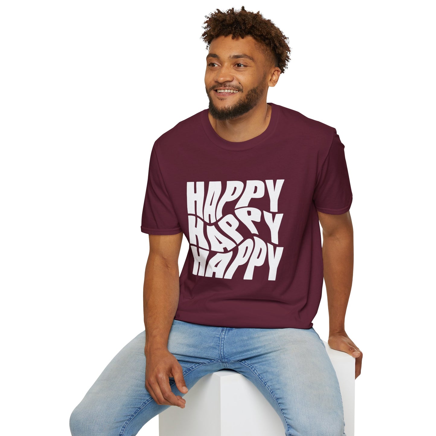 Women's / Men's / Unisex "Happy" Tee