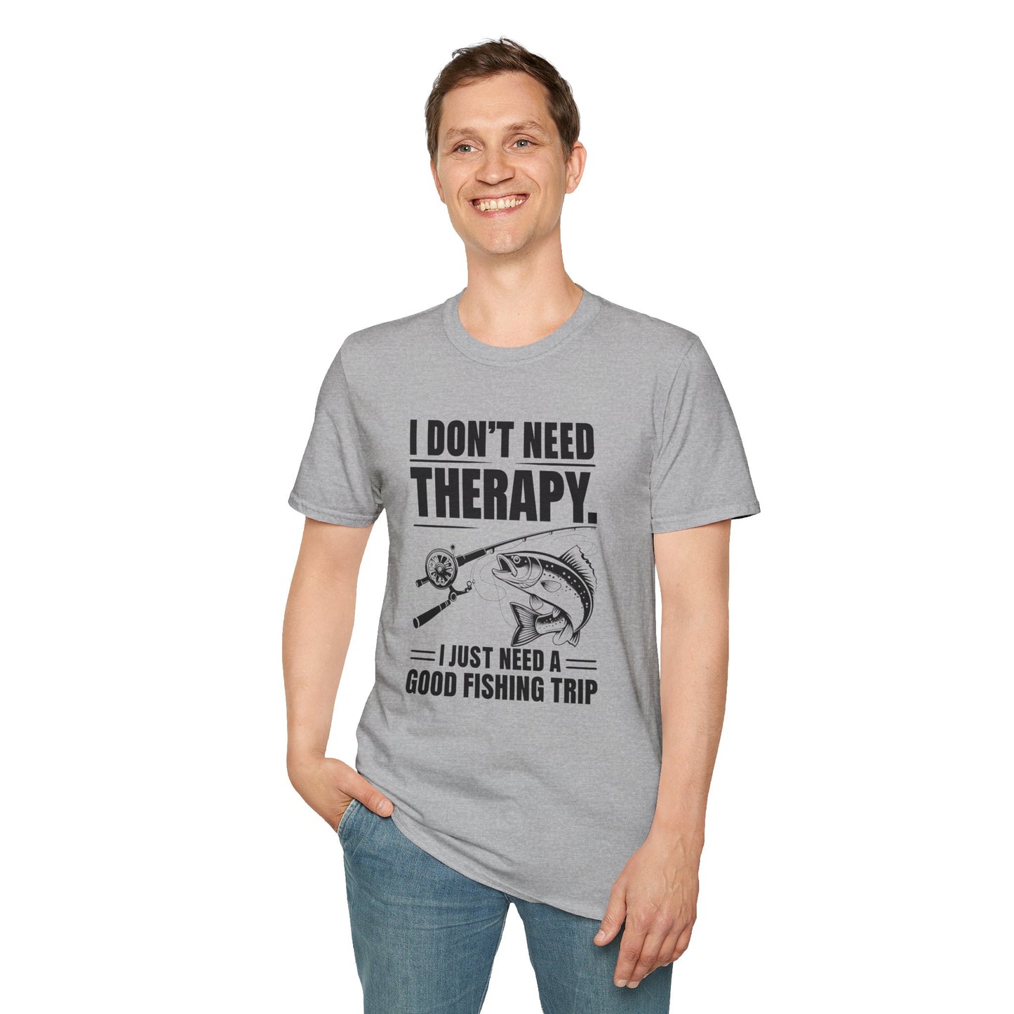 Fishing Therapy Graphic Tee